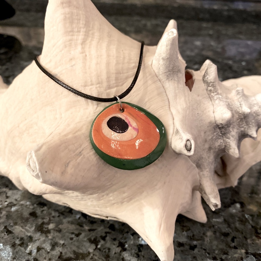 Boho evil eye pendant necklace